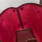 Hermes Garden Party 30 cm Maroon/Red Canvas with Leather and Palladium Hardware #RRYU-1 - Image 24