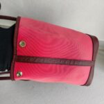 Hermes Garden Party 30 cm Maroon/Red Canvas with Leather and Palladium Hardware #RRYU-1 - Image 7