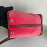 Hermes Garden Party 30 cm Maroon/Red Canvas with Leather and Palladium Hardware #RRYU-1 - Image 8