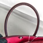 Hermes Garden Party 30 cm Maroon/Red Canvas with Leather and Palladium Hardware #RRYU-1 - Image 20