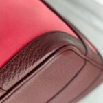 Hermes Garden Party 30 cm Maroon/Red Canvas with Leather and Palladium Hardware #RRYU-1 - Image 14