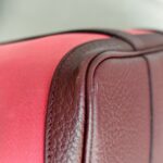 Hermes Garden Party 30 cm Maroon/Red Canvas with Leather and Palladium Hardware #RRYU-1 - Image 13