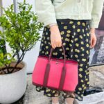 Hermes Garden Party 30 cm Maroon/Red Canvas with Leather and Palladium Hardware #RRYU-1 - Image 29