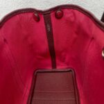 Hermes Garden Party 30 cm Maroon/Red Canvas with Leather and Palladium Hardware #RRYU-1 - Image 23