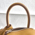 Hermes Mini Lindy Biscuit Clemence Leather with Palladium-plated Hardware #RRUC-3 - Image 20