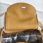 Hermes Mini Lindy Biscuit Clemence Leather with Palladium-plated Hardware #RRUC-3 - Image 6