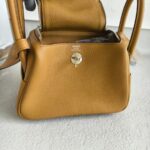 Hermes Mini Lindy Biscuit Clemence Leather with Palladium-plated Hardware #RRUC-3 - Image 3