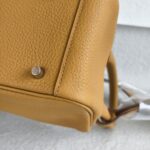 Hermes Mini Lindy Biscuit Clemence Leather with Palladium-plated Hardware #RRUC-3 - Image 14