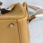 Hermes Mini Lindy Biscuit Clemence Leather with Palladium-plated Hardware #RRUC-3 - Image 11