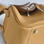 Hermes Mini Lindy Biscuit Clemence Leather with Palladium-plated Hardware #RRUC-3 - Image 12