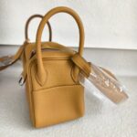 Hermes Mini Lindy Biscuit Clemence Leather with Palladium-plated Hardware #RRUC-3 - Image 15