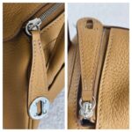 Hermes Mini Lindy Biscuit Clemence Leather with Palladium-plated Hardware #RRUC-3 - Image 25