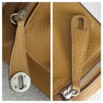 Hermes Mini Lindy Biscuit Clemence Leather with Palladium-plated Hardware #RRUC-3 - Image 24