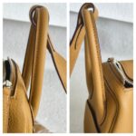 Hermes Mini Lindy Biscuit Clemence Leather with Palladium-plated Hardware #RRUC-3 - Image 23