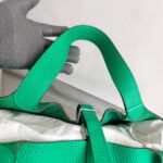 Hermes Picotin Lock GM 26cm Green Clemence Leather with Palladium Hardware #RRUC-2 - Image 15