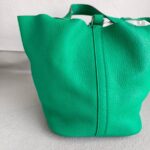 Hermes Picotin Lock GM 26cm Green Clemence Leather with Palladium Hardware #RRUC-2 - Image 5