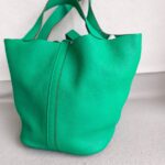 Hermes Picotin Lock GM 26cm Green Clemence Leather with Palladium Hardware #RRUC-2 - Image 4
