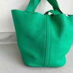 Hermes Picotin Lock GM 26cm Green Clemence Leather with Palladium Hardware #RRUC-2 - Image 3