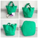 Hermes Picotin Lock GM 26cm Green Clemence Leather with Palladium Hardware #RRUC-2 - Image 2