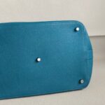 Hermes Toolbox 26cm Blue Evercolor Leather with Palladium Plated Hardware #RRUC-1 - Image 21