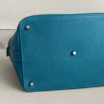 Hermes Toolbox 26cm Blue Evercolor Leather with Palladium Plated Hardware #RRUC-1 - Image 20
