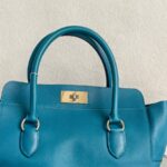 Hermes Toolbox 26cm Blue Evercolor Leather with Palladium Plated Hardware #RRUC-1 - Image 11