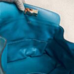 Hermes Toolbox 26cm Blue Evercolor Leather with Palladium Plated Hardware #RRUC-1 - Image 31