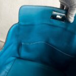 Hermes Toolbox 26cm Blue Evercolor Leather with Palladium Plated Hardware #RRUC-1 - Image 34