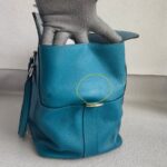 Hermes Toolbox 26cm Blue Evercolor Leather with Palladium Plated Hardware #RRUC-1 - Image 8