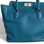 Hermes Toolbox 26cm Blue Evercolor Leather with Palladium Plated Hardware #RRUC-1 - Image 4