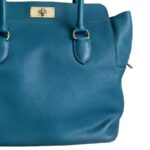 Hermes Toolbox 26cm Blue Evercolor Leather with Palladium Plated Hardware #RRUC-1 - Image 5