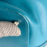 Hermes Toolbox 26cm Blue Evercolor Leather with Palladium Plated Hardware #RRUC-1 - Image 26