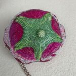 Judith Leiber New Rose Crystal Clutch with Silver Hardware #RORO-1 - Image 12