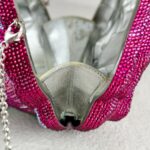 Judith Leiber New Rose Crystal Clutch with Silver Hardware #RORO-1 - Image 20