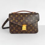 LV Pochette Metis Brown Monogram Coated Canvas with Leather and Gold Hardware #RRUY-2