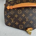 LV Pochette Metis Brown Monogram Coated Canvas with Leather and Gold Hardware #RRUY-2 - Image 3