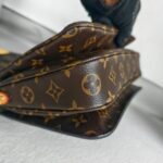 LV Pochette Metis Brown Monogram Coated Canvas with Leather and Gold Hardware #RRUY-2 - Image 16