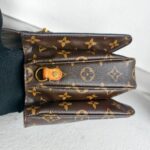 LV Pochette Metis Brown Monogram Coated Canvas with Leather and Gold Hardware #RRUY-2 - Image 10