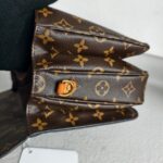 LV Pochette Metis Brown Monogram Coated Canvas with Leather and Gold Hardware #RRUY-2 - Image 9
