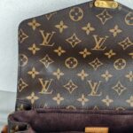 LV Pochette Metis Brown Monogram Coated Canvas with Leather and Gold Hardware #RRUY-2 - Image 23