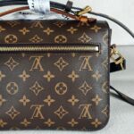 LV Pochette Metis Brown Monogram Coated Canvas with Leather and Gold Hardware #RRUY-2 - Image 6