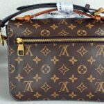 LV Pochette Metis Brown Monogram Coated Canvas with Leather and Gold Hardware #RRUY-2 - Image 5