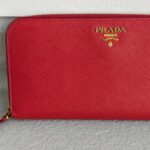Prada Zippy Wallet Red Saffiano Leather with Gold Hardware #RRCL-1 - Image 3