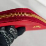 Prada Zippy Wallet Red Saffiano Leather with Gold Hardware #RRCL-1 - Image 13