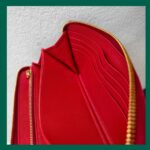 Prada Zippy Wallet Red Saffiano Leather with Gold Hardware #RRCL-1 - Image 22