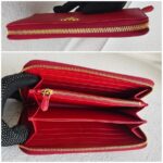 Prada Zippy Wallet Red Saffiano Leather with Gold Hardware #RRCL-1 - Image 9