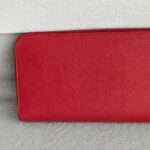 Prada Zippy Wallet Red Saffiano Leather with Gold Hardware #RRCL-1 - Image 5