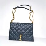 Saint Laurent Becky 2way-Bag Black Leather with Gold Hardware #RRSE-1