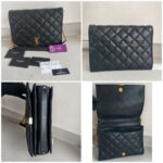 Saint Laurent Becky 2way-Bag Black Leather with Gold Hardware #RRSE-1 - Image 2