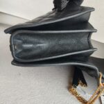 Saint Laurent Becky 2way-Bag Black Leather with Gold Hardware #RRSE-1 - Image 7